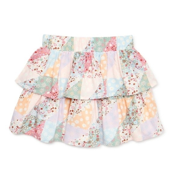 Colorful skirt patchwork tiered ruffles loveshackfancy girl preppy toddler baby - Picture 2 of 8